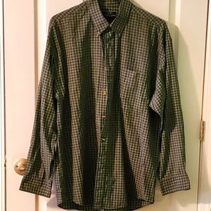 SRT Green Plaid Button Down Shirt